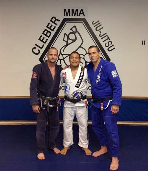 Anthony Mantanona and Dan McCown receive 2nd degree black belt promotion from Cleber Luciano